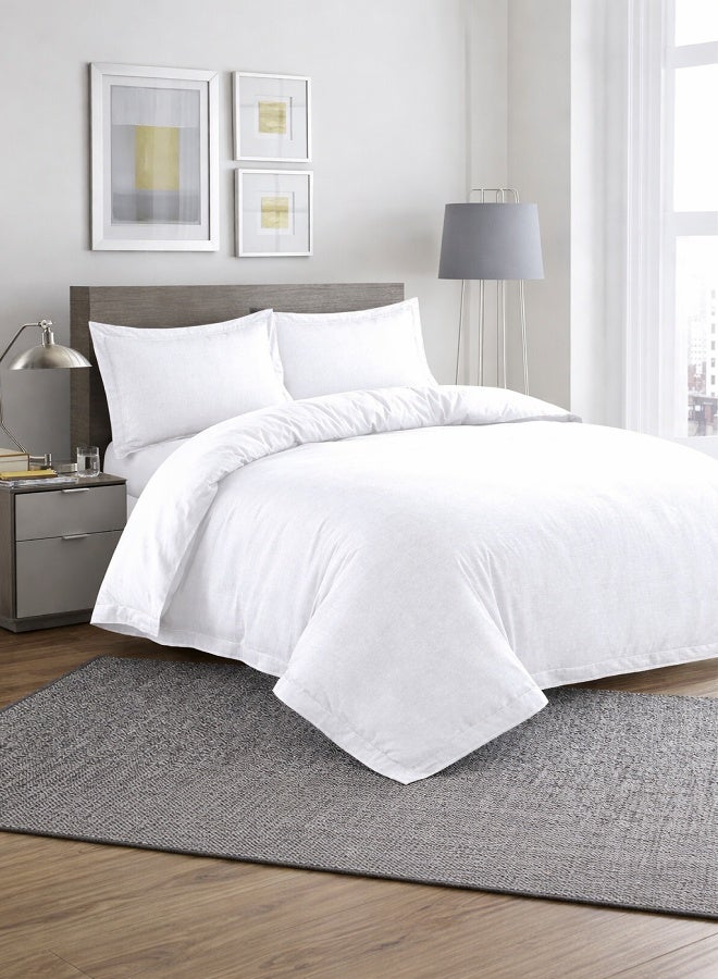 6-Piece Luxury Cotton Bedding Set for King Size Bed – Soft, Breathable & Elegant White Comforter Set